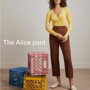 Frank and Oak “Alice” plaid pants NWT